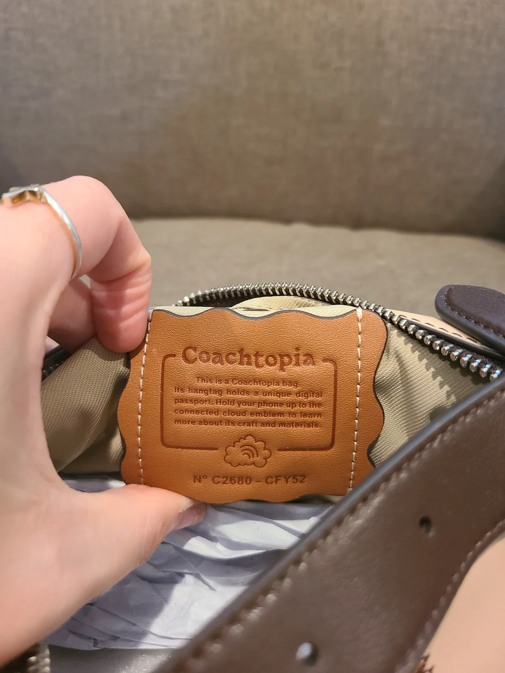 Coachtopia Alter/Ego Small Slouchy Shoulder Bag - Olive/Multi - Nwt